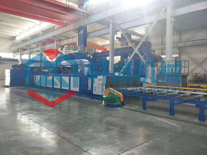 Roller type shot blasting machine